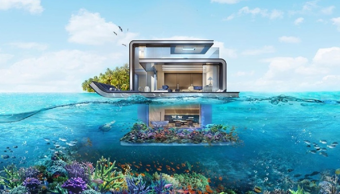The Floating Seahorse by Kleindienst Group at The World Islands