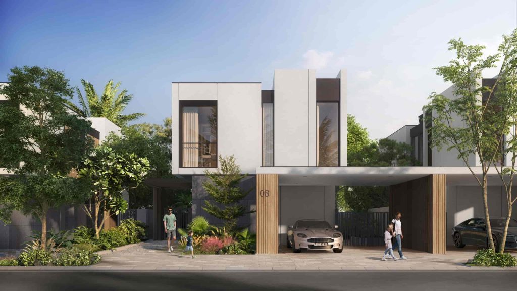 Villas with modern designs at The Wilds by Aldar Properties
