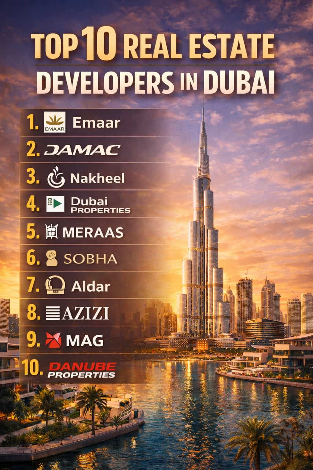 Best Real Estate Developers in Dubai 2025-26 | Top 10 Ranked